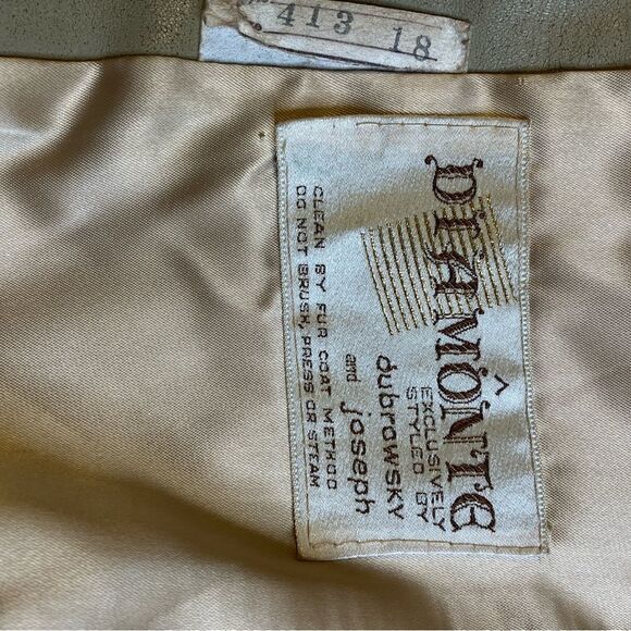 DIAMONTE Tissavel of France 1970’s Vintage Faux Fur Coat Dubrowsky & Joseph - Picture 3 of 16